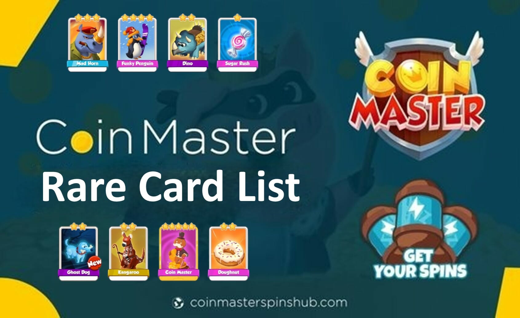 Coin Master Rare Card list
